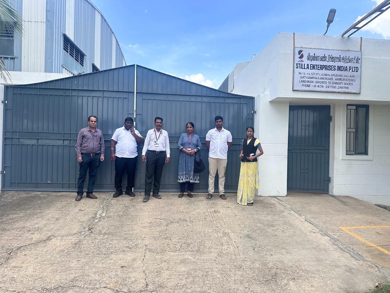 Site verification at Stilla Enterprises