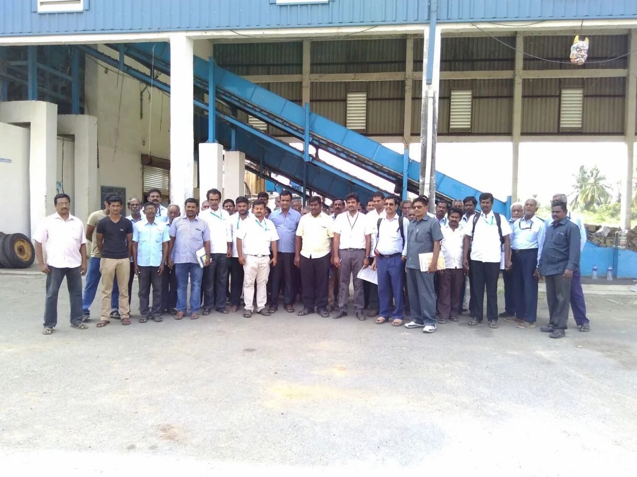 Field team on-site at an industrial facility