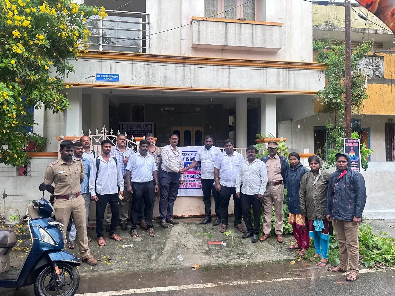 Possession enforcement at a residential property with police